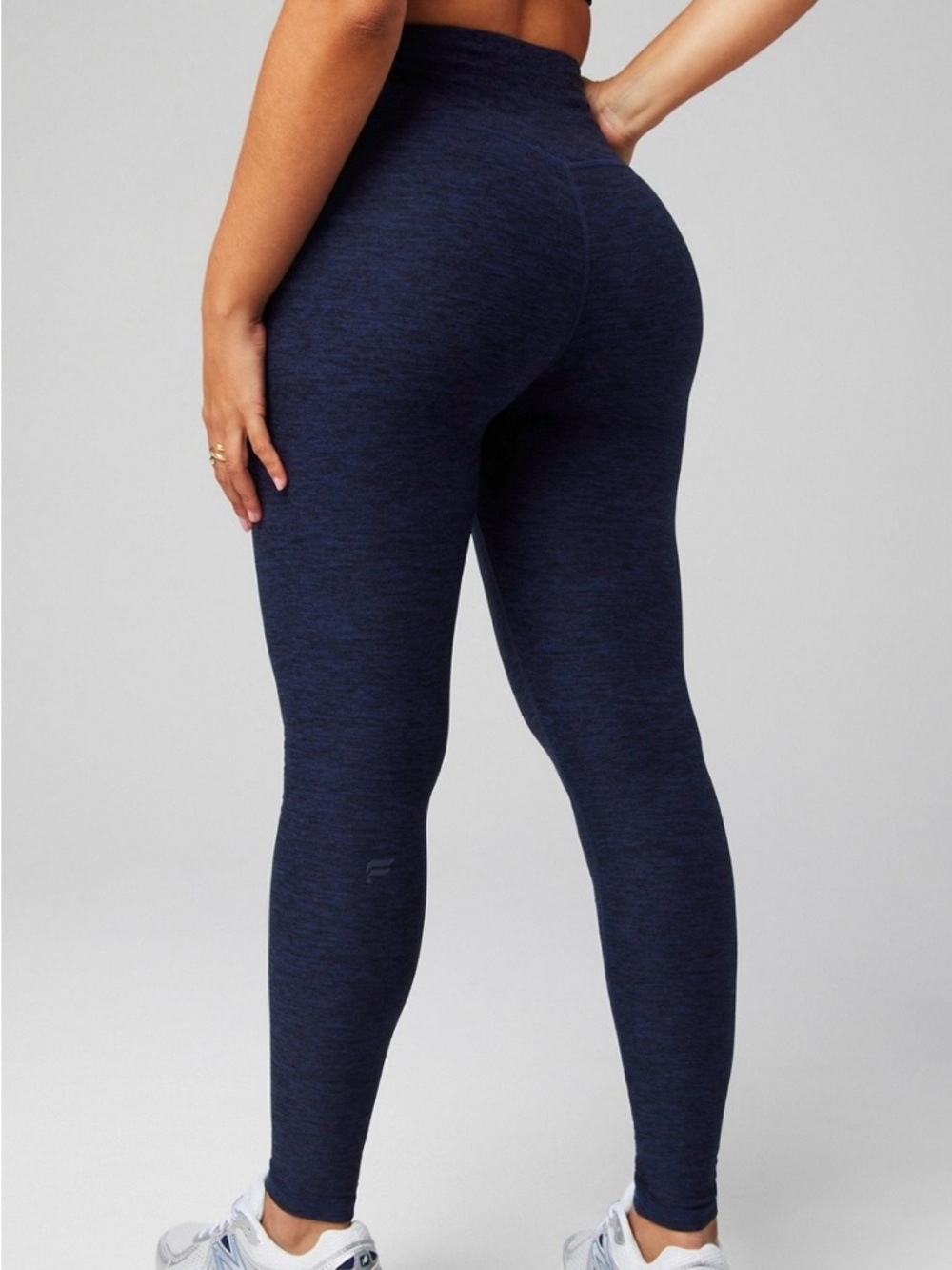 HeatherFlex High-Waisted Legging deep navy heather NWT